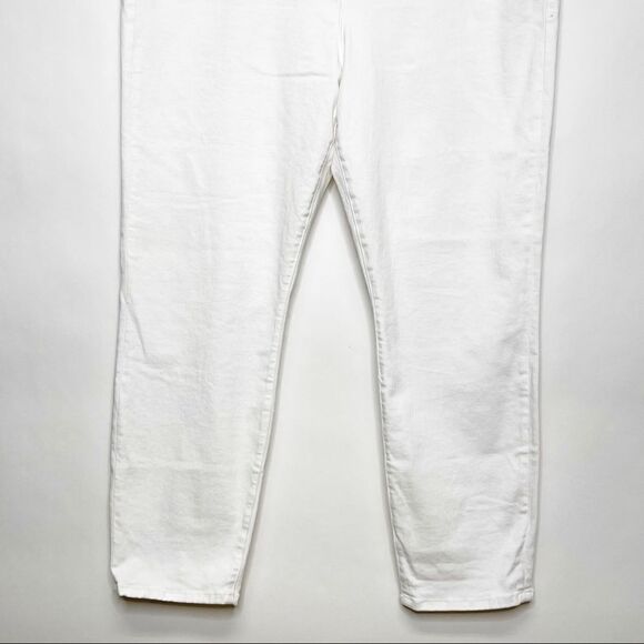 Good American Good Leg Crop Skinny Jeans 24 Plus White - Picture 9 of 12